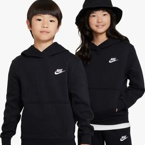 NWT Nike Sportswear Kids' Fleece Hoodie - Black, Size S